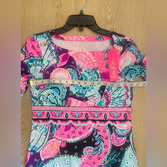 Lilly Pulitzer Small Rayon Stretch Tunic Dress Coastal Resort Preppy - Picture 10 of 16